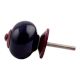 Navy Blue Round Purple Fitting Ceramic Knob